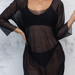 Sheer shein cover up